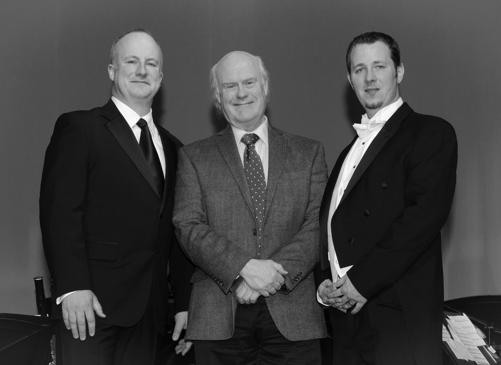 With Phil Evans and composer Jay Krush after a performance of his Concerto
